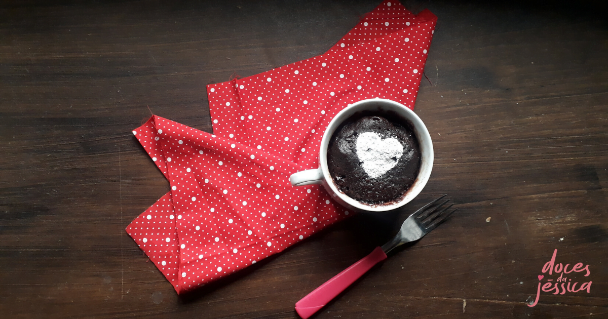 Brownie de caneca fácil para fazer no microondas
