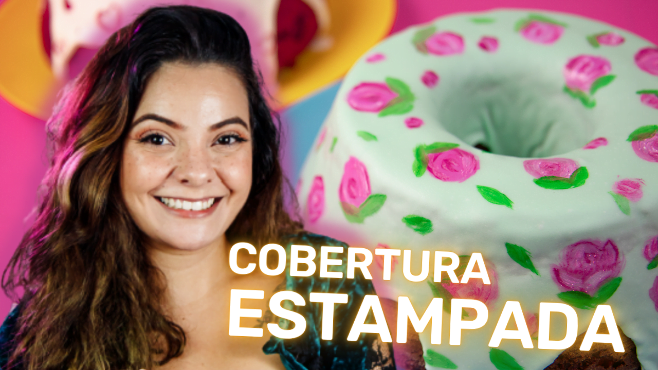 Aprenda a fazer um lindo bolo caseirinho pintado à mão
