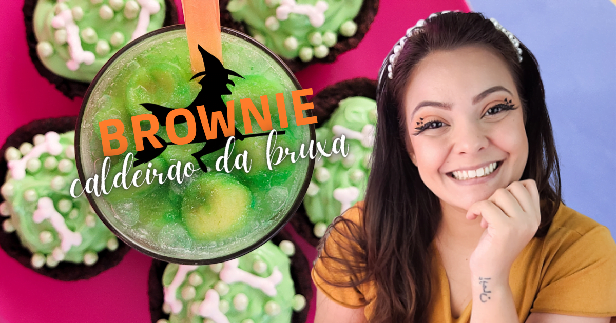 Brownie Caldeirão da Bruxa - Receitas para o Halloween