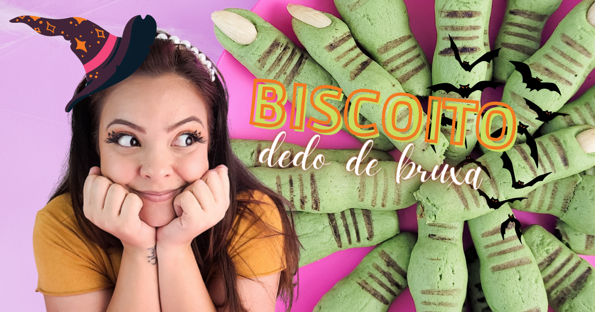 Biscoitos DEDO DE BRUXA - Receitas para o Halloween