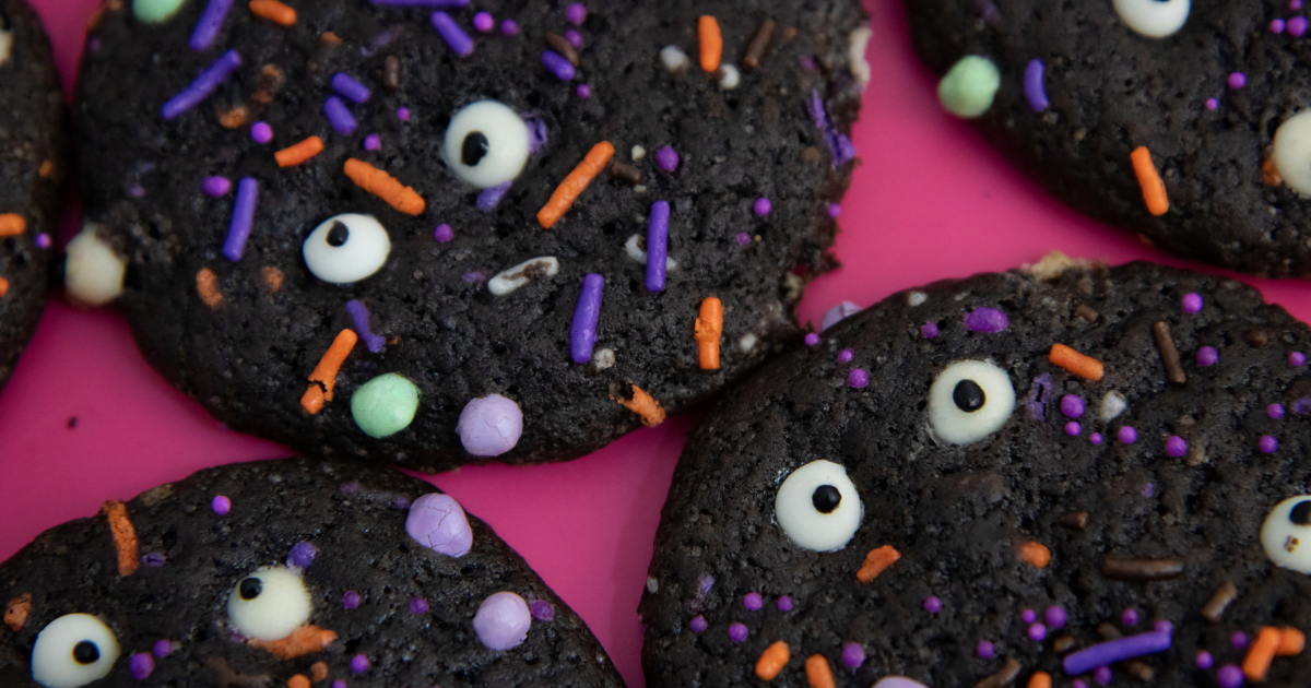 COOKIES DE OLHOS com cacau black - Receitas para o Halloween